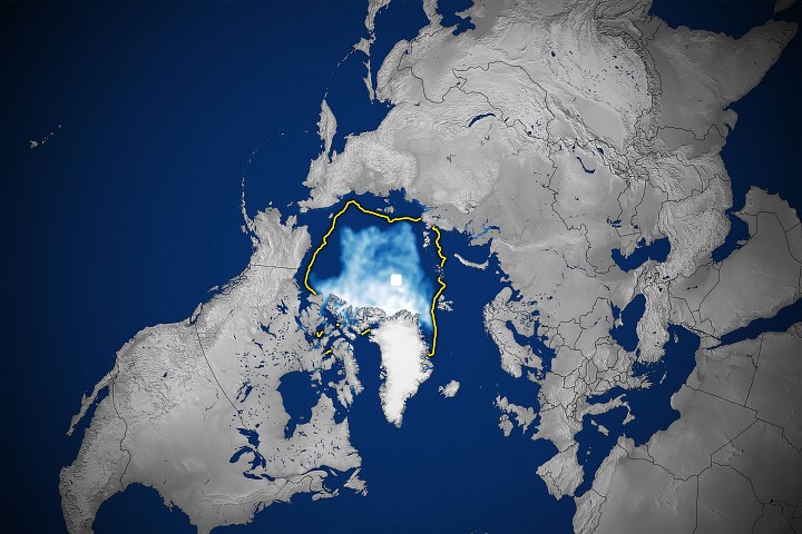 Per vent’anni consecutivi il minimo del ghiaccio artico è rimasto fra i venti più bassi mai osservati